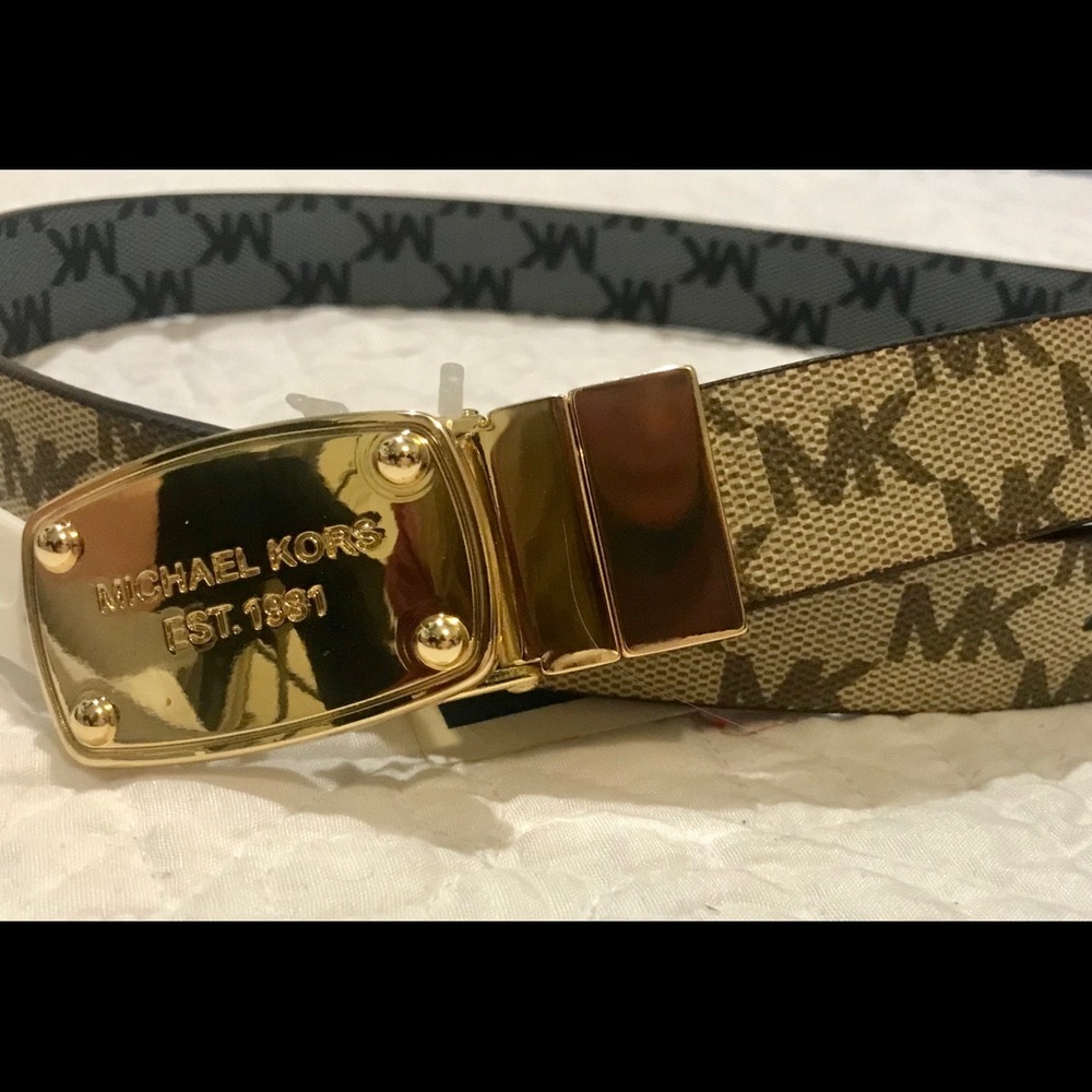 Michael Michael KORS new reversible belt Black & Brown